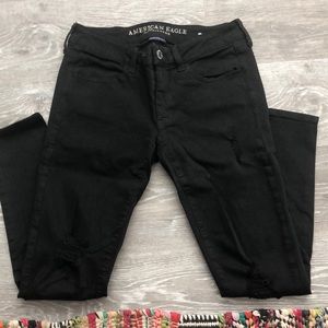 Black ripped jegging